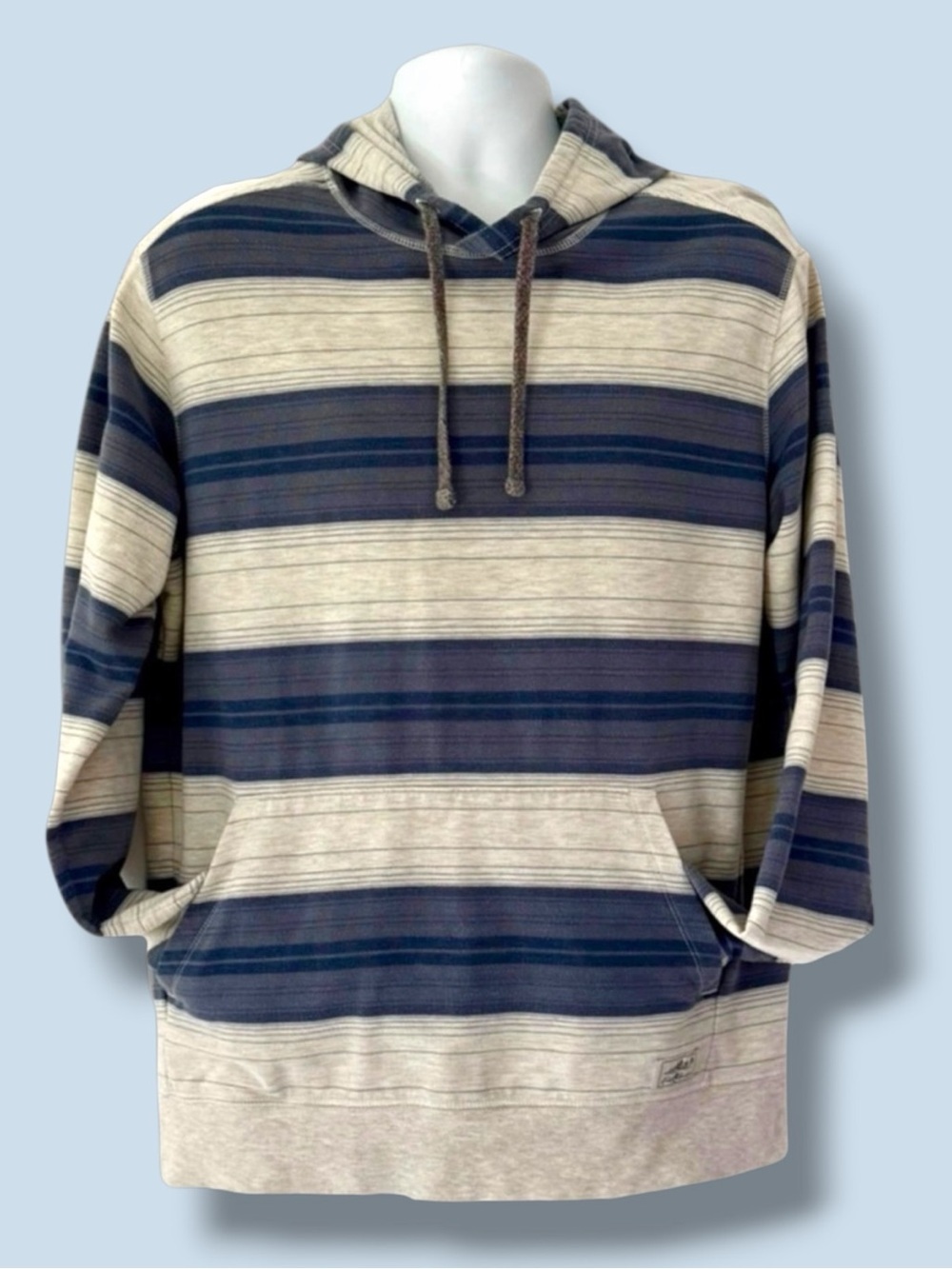 Eddie Bauer Camp Fleece Pullover Hoodie with Front Kangaroo Pocket. Size Large